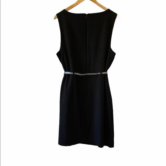 JESSICA Black Snakeskin Belted Sleeveless Dress 18 - Picture 2 of 7